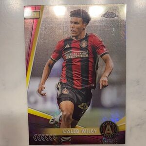 Caleb Wiley Atlanta United Topps Chrome Soccer Card - Red & Black MLS
